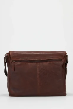 Anthony Leather E/W Satchel