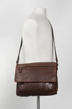 Anthony Leather E/W Satchel
