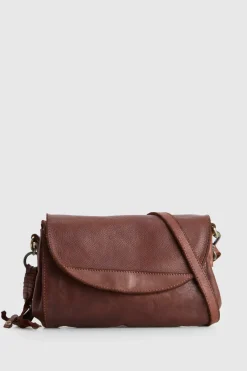 Ari Leather Flap Crossbody Bag