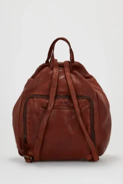 Ari Leather Tassel Backpack