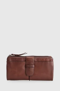 Cece Leather Large Tab Wallet