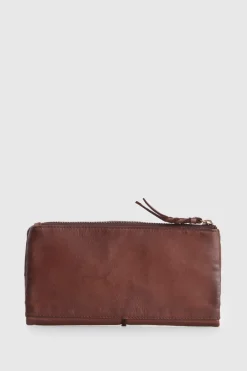 Cece Leather Large Tab Wallet