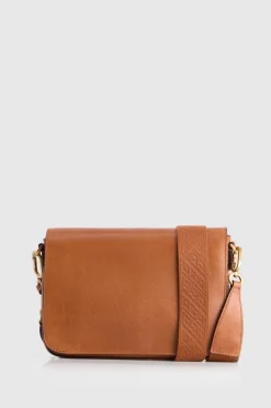 Charli Leather Flap Crossbody Bag