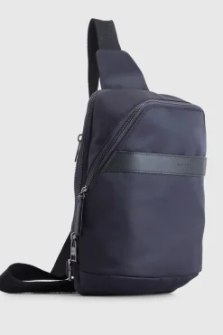 Finn Nylon/Leather Trim Sling Bag