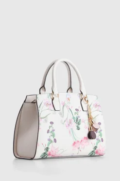 Iris Floral Tote Bag