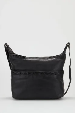 Isla Leather Braided Crossbody Bag