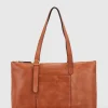 Ivy Leather Buckle Work Tote Bag