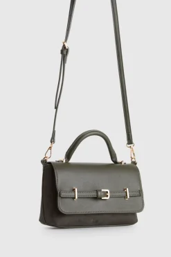Lana Suede Top Handle Bag