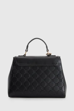 Logo Emboss Top Handle Bag