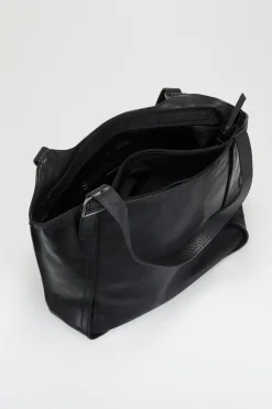Maya Leather Buckle Tote Bag