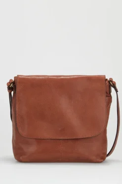 Maya Leather Flap Crossbody Bag