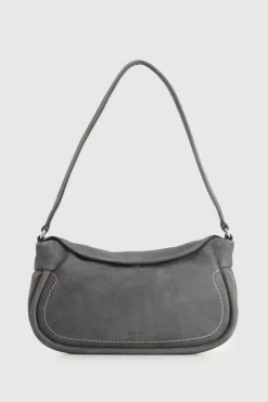 Narda Nubuck Leather Shoulder Bag