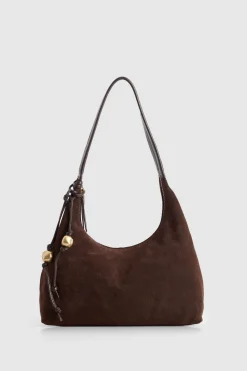 Nina Leather Suede Hobo Bag