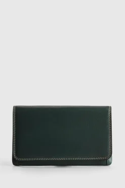 RFID Maya Leather Large Clutch