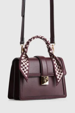 Scarf Top Handle Bag