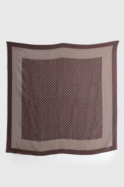 Silk Scarf Polka Dot Print