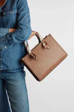 Small Tote Bag With Scarf